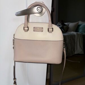 Kate Spade Cream and Tan Crossbody Bag